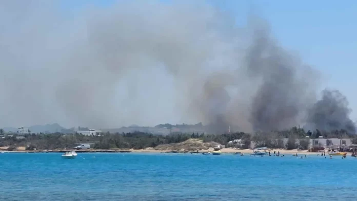 Φωτιά σε χαμηλή βλάστηση στην Πάρο