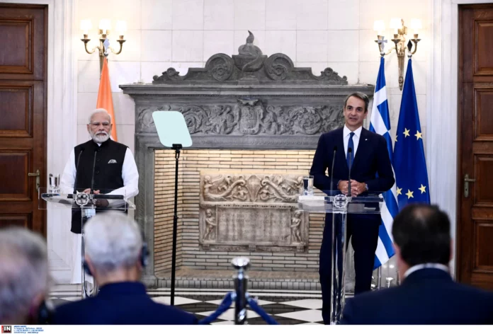 Μητσοτάκης σε Μόντι: Στόχος να διπλασιάσουμε το διμερές εμπόριο με την Ινδία – Η Ελλάδα είναι «πύλη» για την Ευρώπη