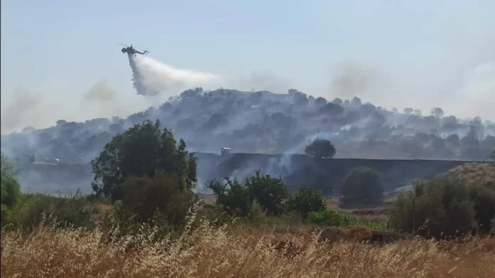 Φωτιά στον Ασπρόπυργο, κοντά στη βιομηχανική ζώνη – Μήνυμα από το 112 για εκκενώσεις