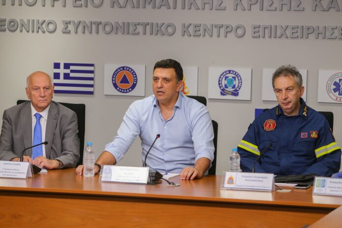 Σύσκεψη υπό τον Κικίλια για την κατάσταση των πύρινων μετώπων στον Έβρο