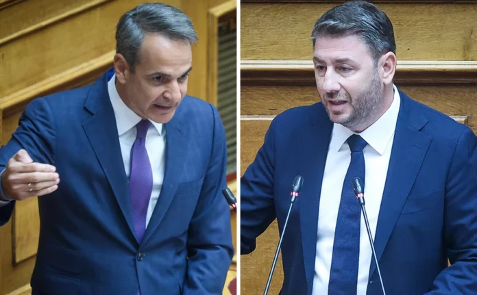Φραστική διένεξη Μητσοτάκη – Ανδρουλάκη στη Βουλή: «Δεν ξέρετε τι λέτε» – «Καλό είναι να είστε πιο προσεκτικός»