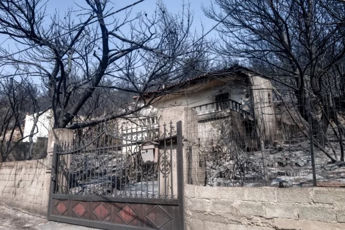 Στις στάχτες της Πάρνηθας: ΦΩΤΟ η απελπισία των κατοίκων για τη ζωή και τις περιουσίες που έχασαν