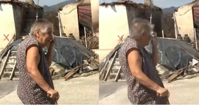 «Πώς θα το κάνω πάλι;»: Γιαγιά σπαράζει στο κλάμα γιατί έχασε το σπίτι της στη φωτιά στον Έβρο! – (VIDEO)