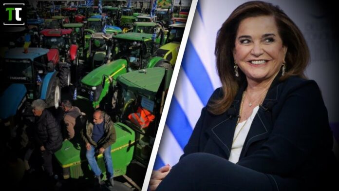 Η Ντόρα Μπακογιάννη καταλαβαίνει το δράμα των αγροτών γιατί…… – (VIDEO)