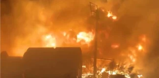 Μεγάλη πυρκαγιά σε αποθήκες νότια της πρωτεύουσας της Λιβύης – (VIDEO)