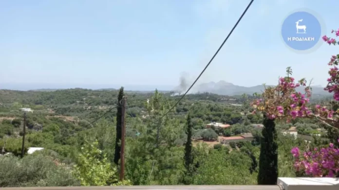 Έσβησε η φωτιά στη Ρόδο, στην περιοχή Ψίνθος