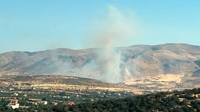 Οριοθετήθηκε φωτιά στην Κερατέα – (VIDEO)