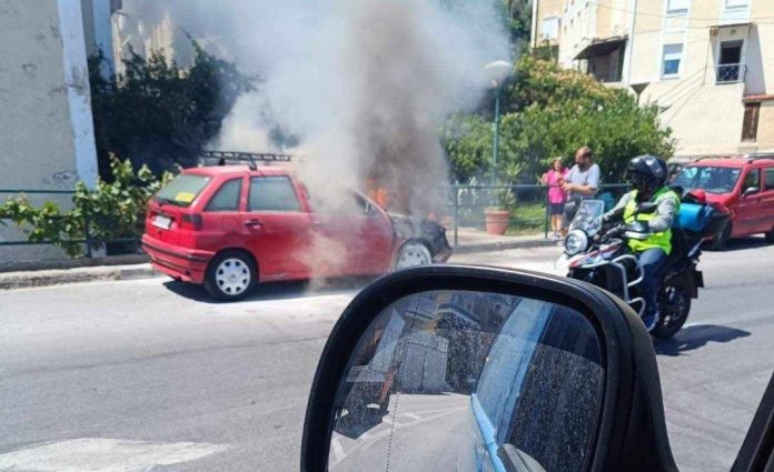 Καβάλα: Αυτοκίνητο τυλίχθηκε στις φλόγες – (ΦΩΤΟ)