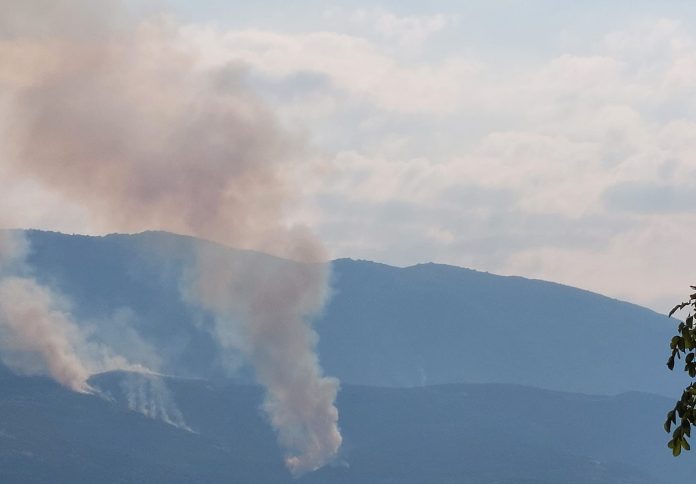 Κοντά σε πεδίο βολής η φωτιά στο Πάικο – Ενισχύθηκαν οι δυνάμεις κατάσβεσης (φωτο)