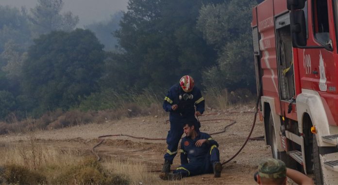 Πτολεμαΐδα: Φωτιά πίσω από το Μποδοσάκειο Νοσοκομείο