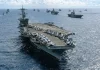 Πώς τα φθηνά drones και η Κίνα βυθίζουν τη θαλασσοκρατία των ΗΠΑ Tο αεροπλανοφόρο USS Abraham Lincoln και τα συνοδευτικά αντιτορπιλικά έφτασαν στη Μέση Ανατολή