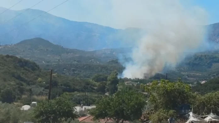 Χωρίς ενεργό μέτωπο η φωτιά στην Άνω Επίδαυρο