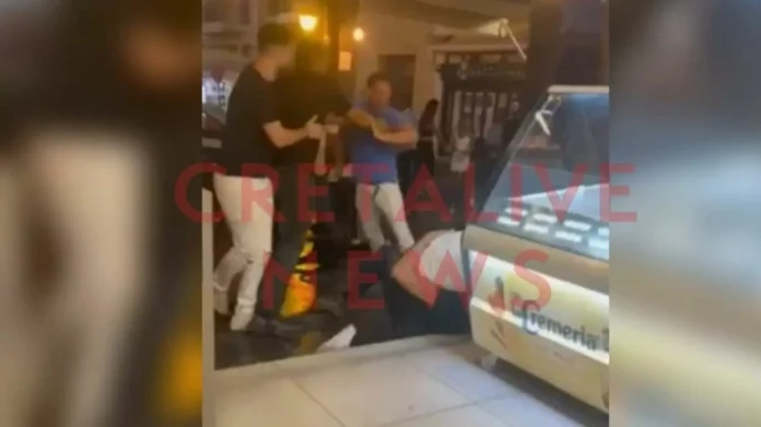 Κρήτη: Άγριο ξύλο σε μαγαζί στο κέντρο του Ρεθύμνου – (VIDEO)