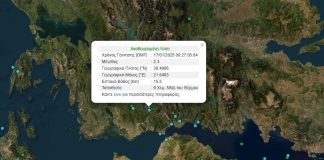 Σεισμός 2,3 Ρίχτερ στο Θέρμο