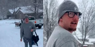 Η οργή αστυνομικού για τα $2 φιλοδώρημα σε ντελιβερά στις ΗΠΑ που περπατούσε μέσα στη χιονοθύελλα για να πάει την παραγγελία