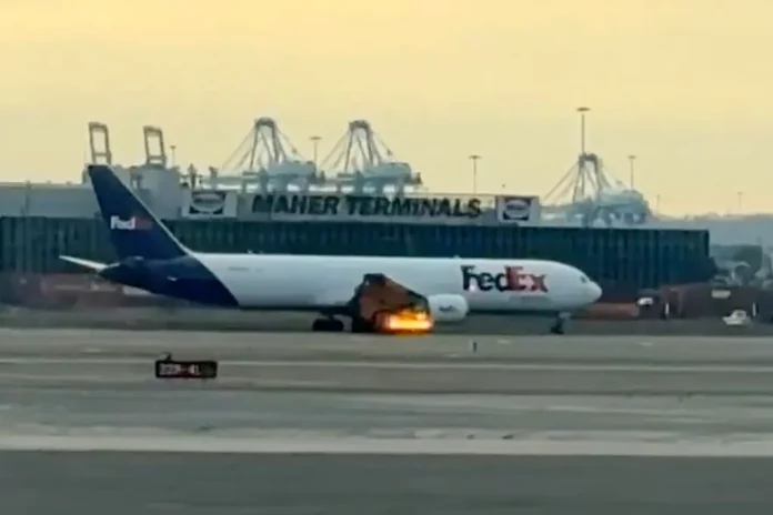Τρόμος στον αέρα: Boeing 767 της FedEx πήρε φωτιά λίγα λεπτά μετά την απογείωση – (VIDEO)