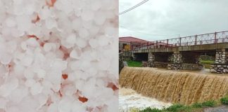 Λάρισα: Χαλάζι σε μέγεθος φουντουκιού “χτύπησε” την Ελασσόνα