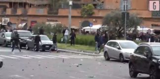 Λάτσιο – Ρόμα: Συμπλοκές οπαδών έξω από το Ολίμπικο (video)