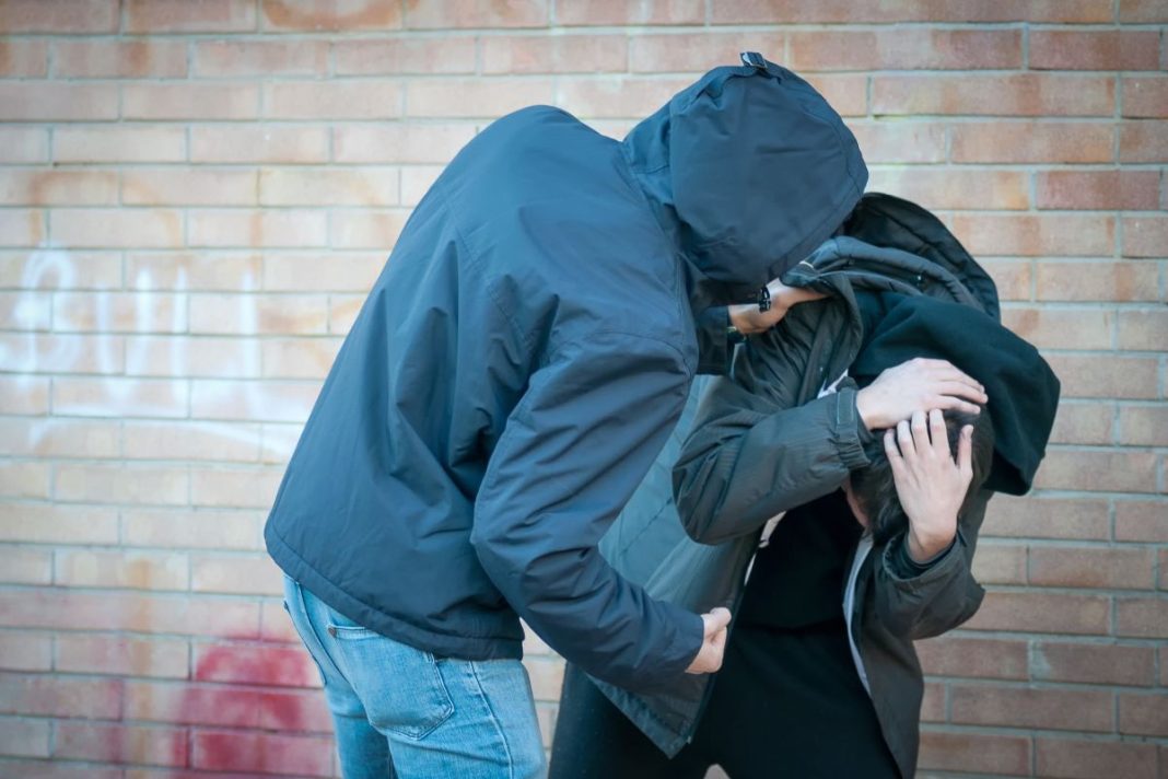 Bullying,And,Aggression,Scene,,A,Boy,Punches,His,Peer,,Unrecognizable