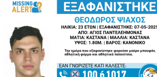 Συναγερμός στον Άγιο Παντελεήμονα για την εξαφάνιση 23χρονου