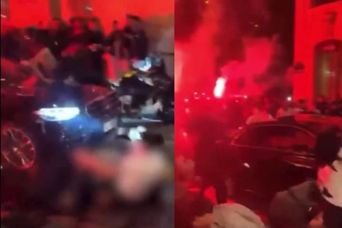 Γαλλία: Η στιγμή που αυτοκίνητο πέφτει σε πλήθος φιλάθλων της Παρί Σεν Ζερμέν που πανηγύριζαν στον δρόμο