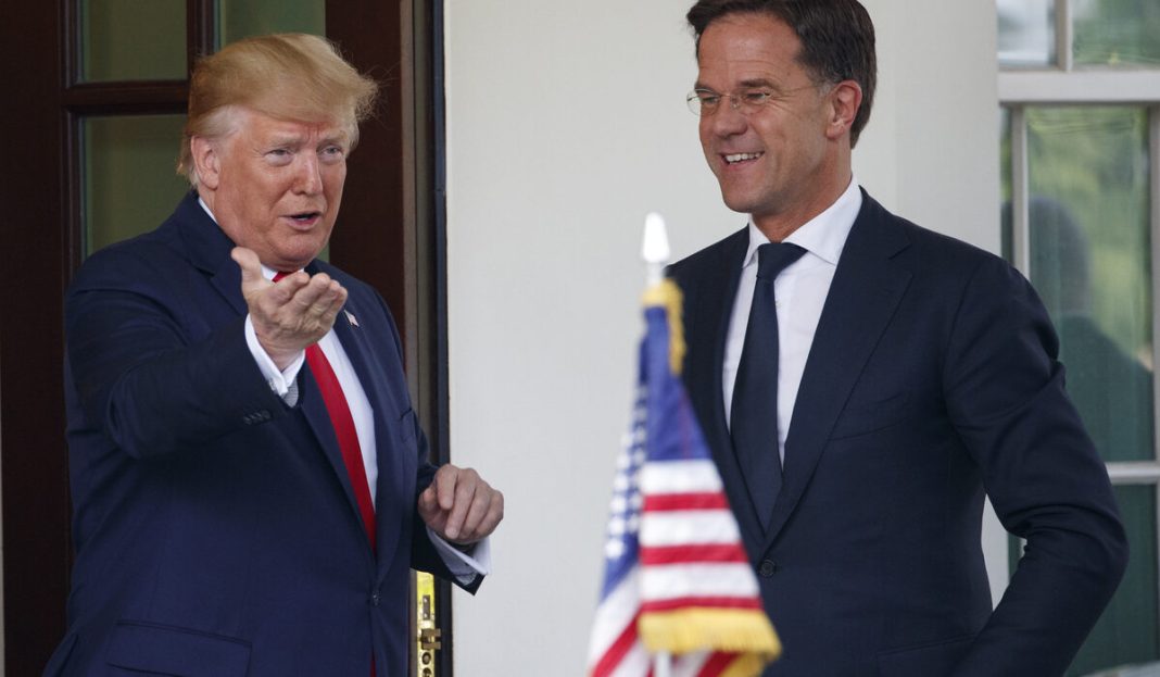Mark Rutte, Donald Trump
