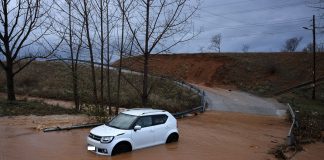 Έκλεισε επαρχιακή οδός στις Σέρρες λόγω έντονης βροχόπτωσης