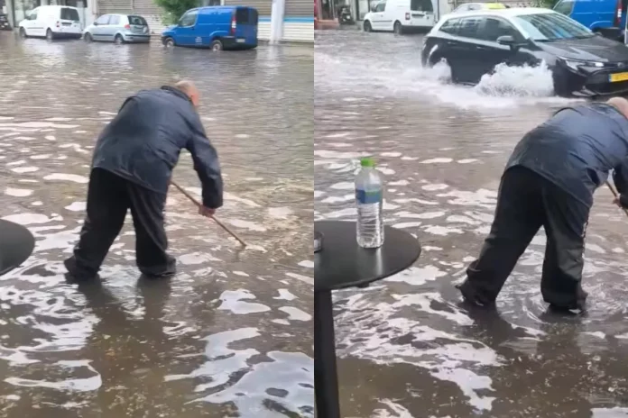 Απίστευτο βίντεο: Βούλιαξε από τη βροχή η οδός Γιαννιτσών στη Θεσσαλονίκη