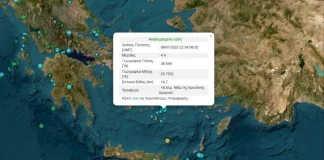 Σεισμική δόνηση 4,4 Ρίχτερ στον θαλάσσιο χώρο ανάμεσα στην Αμοργό και στη Σαντορίνη