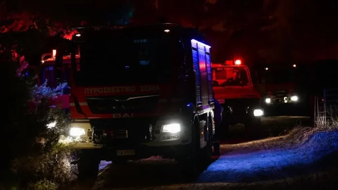 Σε ύφεση η φωτιά στην Άσσηρο Θεσσαλονίκης