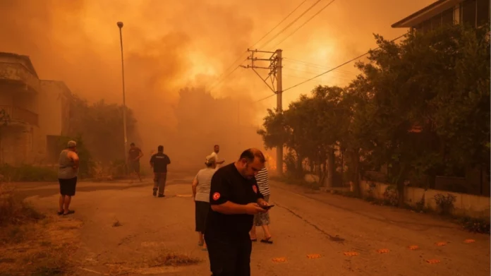 Τέσσερα τα πύρινα μέτωπα στην Τουρκία – Νέες εκκενώσεις, μάχη με τους ισχυρούς ανέμους