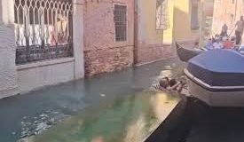 Βενετία: Απρόοπτο για τουρίστες, αναποδογύρισε η γόνδολα και έπεσαν στο νερό – Δείτε βίντεο