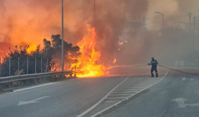 Φωτιά στη Χίο: Κάηκαν σπίτια, μαγαζιά και αυτοκίνητα