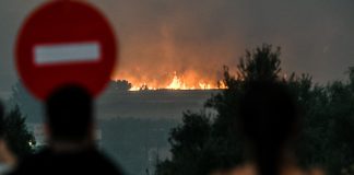 Φωτιά στην Κερατέα – Μεγάλη κινητοποίηση της Πυροσβεστικής