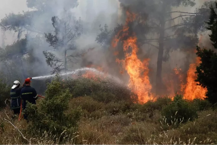 Φωτιά στην Πρέβεζα: Δύο τα πύρινα μέτωπα, κατευθύνονται προς Φιλιππιάδα