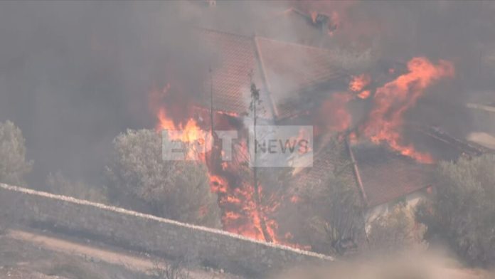 Πύρινος «όλεθρος» στην Κερατέα κατακαίει τα πάντα – Ένας νεκρός – Δεκάδες σπίτια καμμένα!