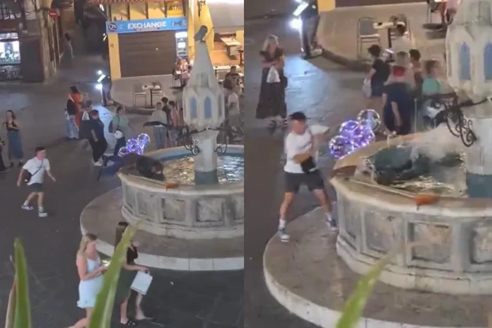 Ρόδος: “Μου έδωσαν 160 ευρώ και είπαν ότι ο άνδρας που με έριξε στο σιντριβάνι είναι αλλοδαπός” αποκάλυψε ο άστεγος