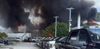 ΗΠΑ: Όχημα έπεσε σε αγωγό φυσικού αερίου στη Βόρεια Καρολίνα και εξερράγη – Δείτε βίντεο