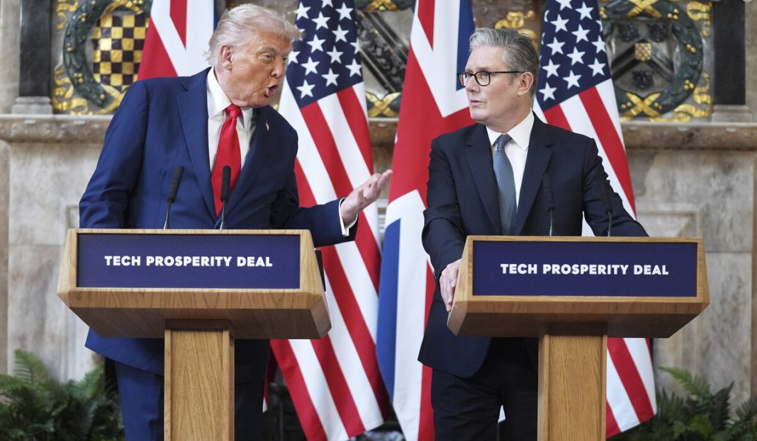 APTOPIX Trump Britain