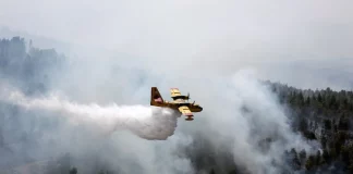 Πυρκαγιά σε αγροτοδασική έκταση στην Λαγόμανδρα Χαλκιδικής – Σηκώθηκαν επτά εναέρια μέσα, ήχησε το 112 (φωτο)