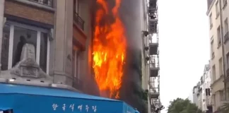 Παρίσι: Στις φλόγες εστιατόριο στο κέντρο της πόλης (video)