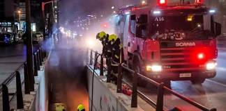 Υπό έλεγχο η φωτιά σε υπόγεια διάβαση της λεωφόρου Συγγρού – Δείτε φωτογραφίες