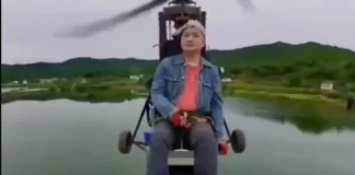 Κινέζος πέθανε σε live που παρακολουθούσαν 1.000 άτομα όταν το ιπτάμενο όχημά του συνετρίβη και έπιασε φωτιά – (VIDEO)