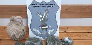 Χαλκιδική: Χειροπέδες σε διακινητή ναρκωτικών – Βρέθηκε σπίτι του πήλινη οινοχόη των βυζαντινών χρόνων