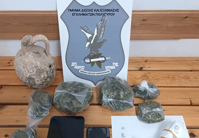 Χαλκιδική: Χειροπέδες σε διακινητή ναρκωτικών – Βρέθηκε σπίτι του πήλινη οινοχόη των βυζαντινών χρόνων
