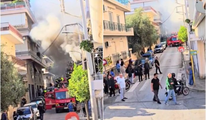 Φωτιά στον Άγιο Δημήτριο: Εκτεταμένες φθορές σε διαμέρισμα