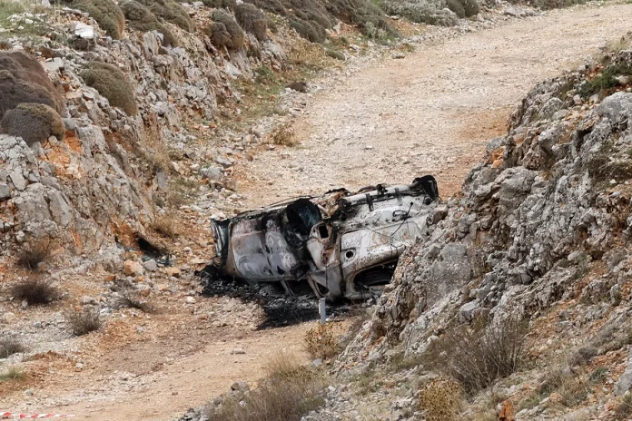 Δολοφονία Λάλα: Βίντεο ντοκουμέντο από τη στιγμή που καίγεται το τζιπ των δραστών στην Αράχωβα