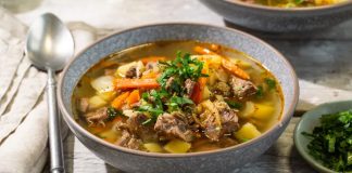 Μοσχαρόσουπα με λαχανικά, θερμαντική και δυναμωτική