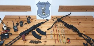 Θεσσαλονίκη: Συνελήφθησαν πατέρας και γιος με καλάσκινοφ, βαλλίστρα και σπρέι πιπεριού! Βρέθηκαν και κατασχέθηκαν και ναρκωτικά