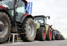 Κομοτηνή: Σε 24ωρη βάση πλέον το μπλόκο των αγροτών στην Εγνατία Οδό